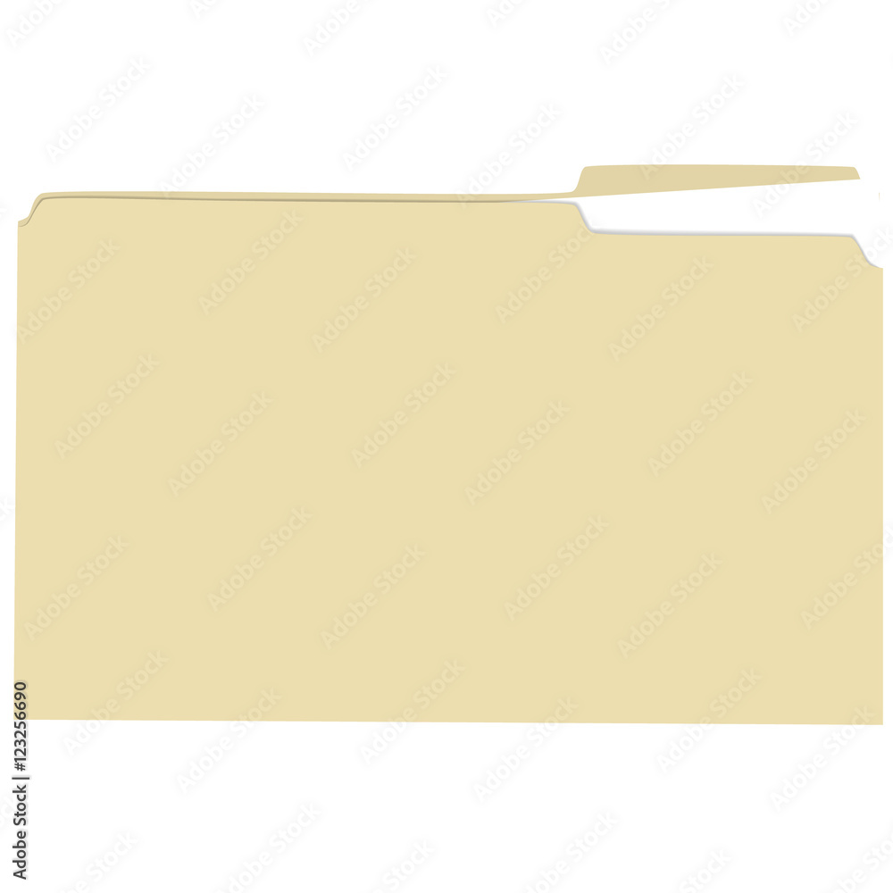 Fototapete isolated file folder with file vector illustration