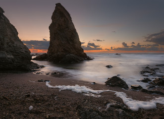Magnificent summer sunrise at Rezovo village, Bulgaria