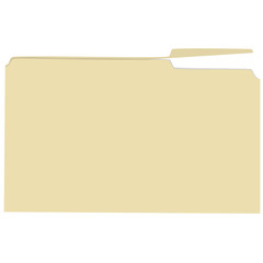 Isolated file folder with file vector illustration
