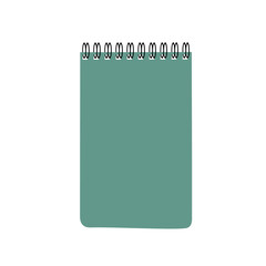 office note book green vector illustration