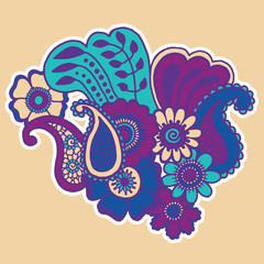 Mehndi design. Patterns.