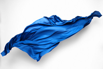 abstract blue fabric in motion - 123258055