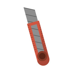 knife object icon. School supply tool instrument and education theme. Isolated design. Vector illustration