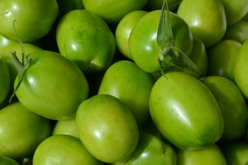 green tomatoes close up, texture, background