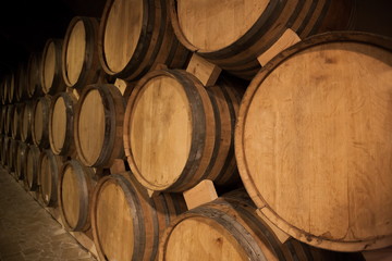 Armenia, cognac barrels