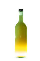Green Bottle With White Liquid
