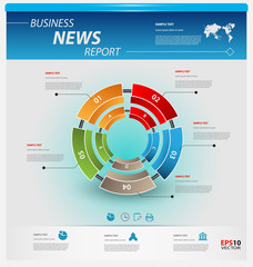 Business infographic template