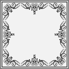 Decorative frame with ornaments