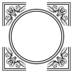 Decorative frame with ornaments