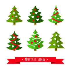 Christmas tree set. 