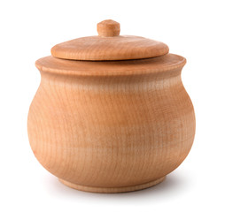 Wooden pot