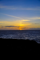 Sunset and the ocean