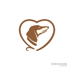 Creative design. Symbolic image of the dog's muzzle.