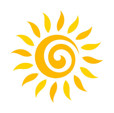 Swirl sun icon