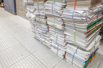 Pile of used paper