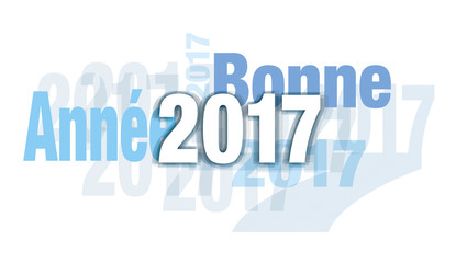 BONNE ANNÉE 2017 BLEU