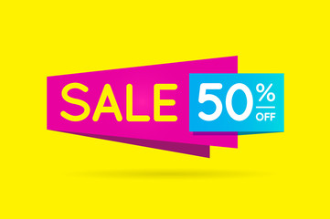 Sale Sign Banner Poster ready for Web and Print. Vector. Super,