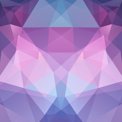 Background of pink, blue geometric shapes. Pink mosaic pattern. Vector EPS 10. Vector illustration