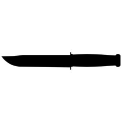 army knife military knife steel wooden black vector illustration