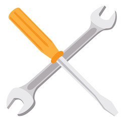 wrench screwdriver set steel orange