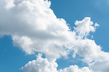 Blue sky with cloud with background daylight, natural sky composition, element of design ,Cloudy blue sky abstract background