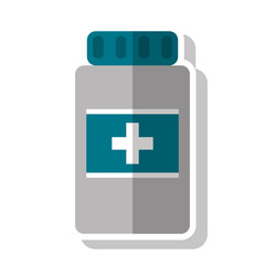 Obraz premium Medicine jar icon. Medical health care and hospital theme. Isolated design. Vector illustration