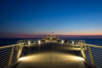 Pier at Lido di Camaiore Italy