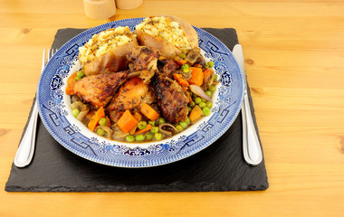 Chicken Casserole With Baked Potatoes