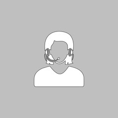 telephonist computer symbol