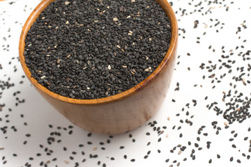 Black Sesame into a bowl