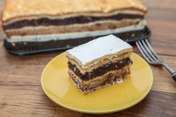 Apple, walnut, and poppy seed cake