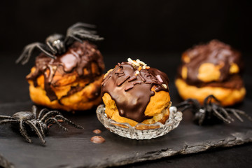 dark chocolate short pastry for halloween night