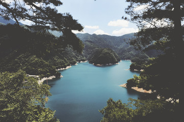 Okutama lake, Okutama, Japan. 2016