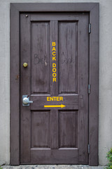 Back Door Enter