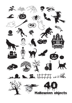 40 Halloween objects