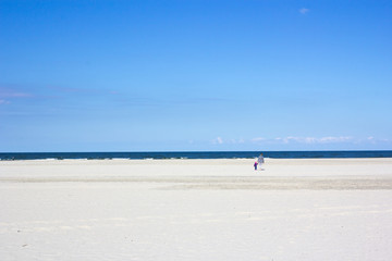 Einsam am Strand