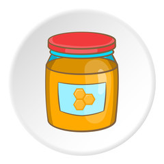 Honey bank icon. artoon illustration of honey bank vector icon for web