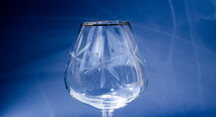 Empty wine glass