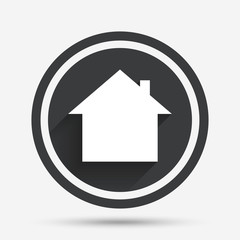 Home sign icon. Main page button. Navigation.