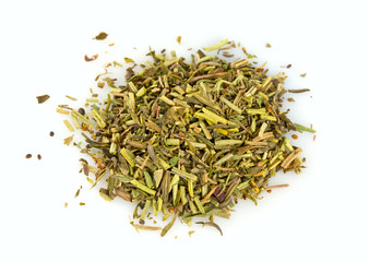 Provencal herbs isolated on white