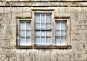 Sash Window between Small Windows HDR