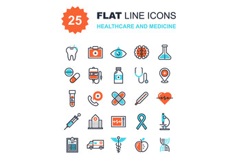 Healthcare and Medicine Icons Set 01