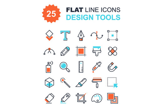 Design Tools Icons Set