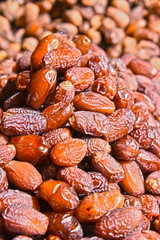 Dried food on the arab street market stall