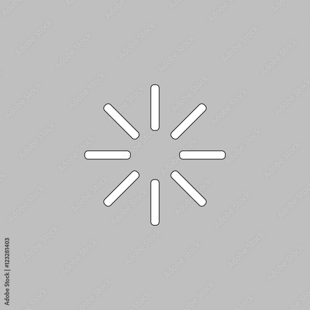 Poster loading computer symbol