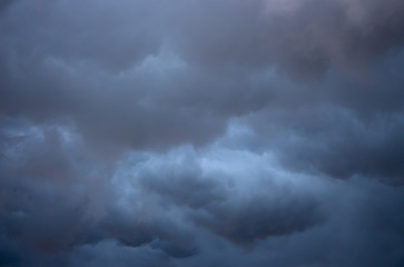 Obraz premium Dark and Dramatic Storm Clouds Area