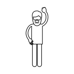 Man cartoon icon. Avatar people person and human theme. Isolated design. Vector illustration