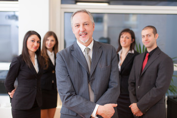 Group of business people in their office