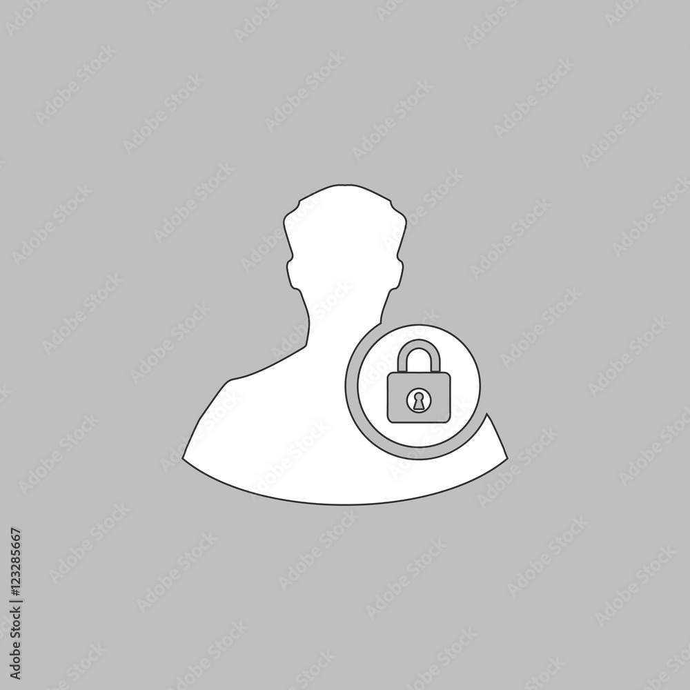 Poster authenticate computer symbol