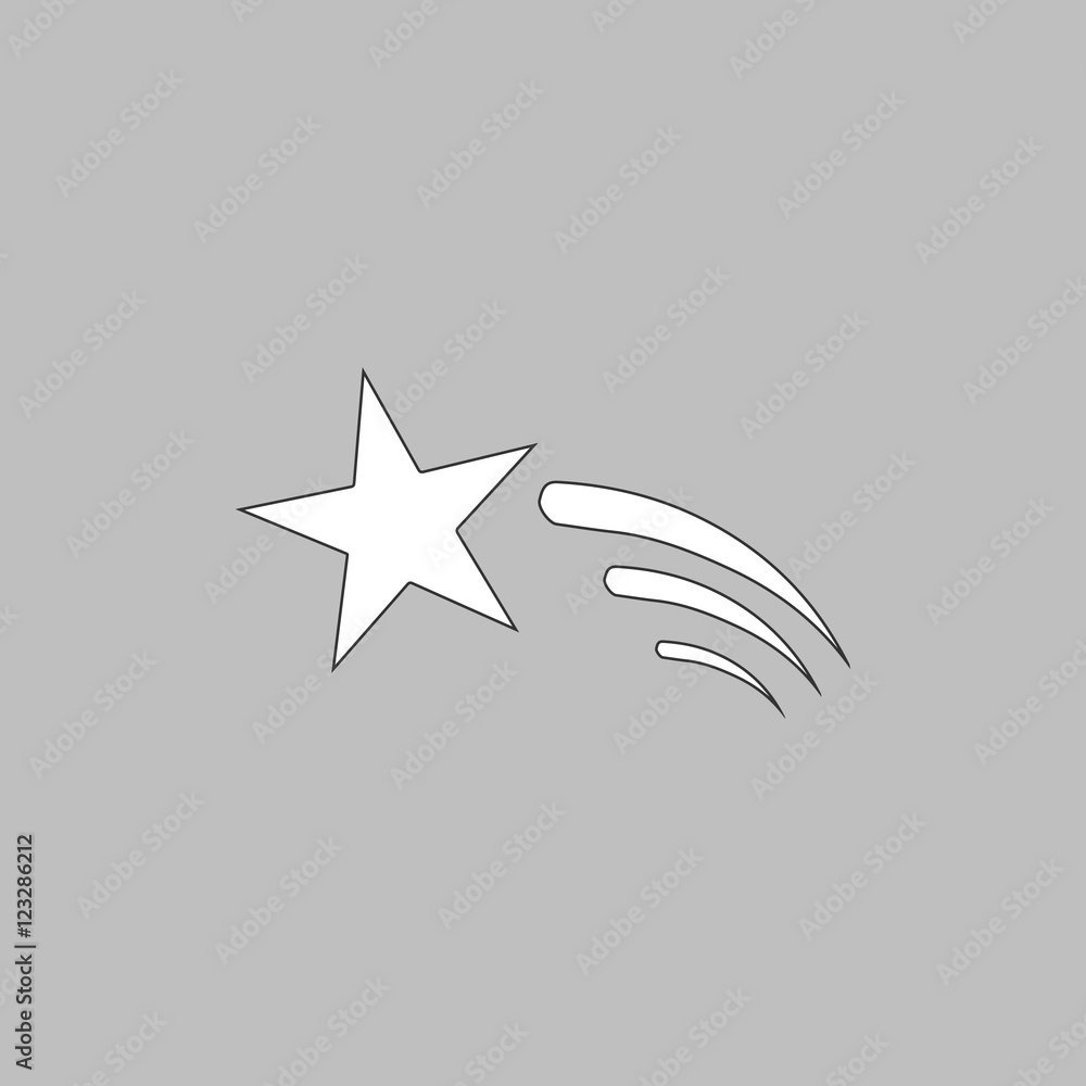 Poster meteor computer symbol